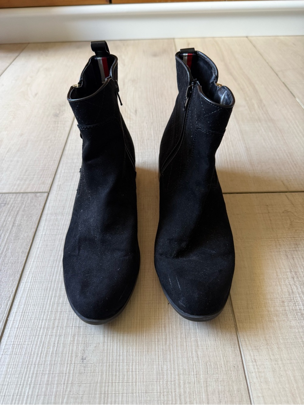 Women’s Tommy Hilfiger Black Suede Ankle Boots
